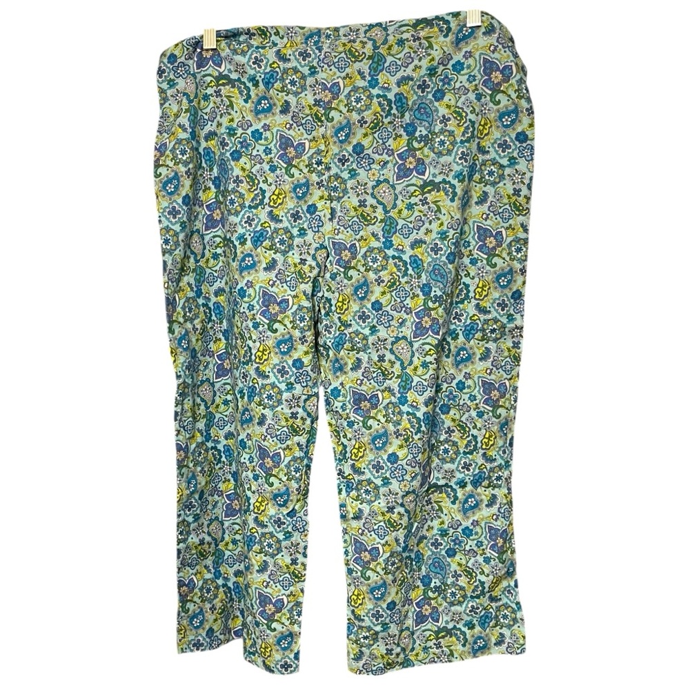 Swim Systems Size Large 2piece Aqua Print Bottoms & Cover Up Pants